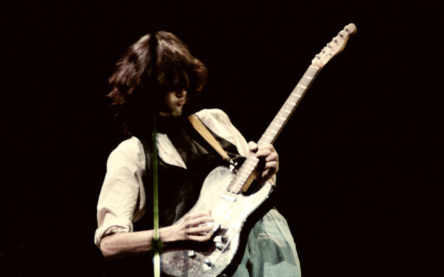 Jimmy Page performs during the ARMS Charity Concerts which were a series of charitable rock concerts in support of Action into Research for Multiple Sclerosis in 1983.on December 8, 1983 in New York City.